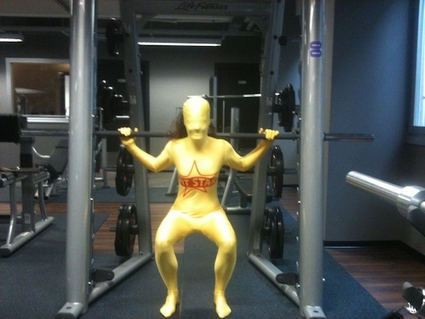 Bedruckter Morphsuit für Fit Star