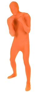 Orangfarbener Morphsuit